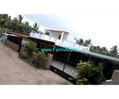 8 Acres Coconut farm land with house for sale near Thirumoorthy Dam