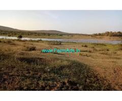 3 Acres scenic farm land for sale at Nugu Back waters in HD Kote