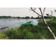 20 gunta lake and village adjacent farm land for sale near channapatna.