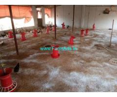Half Acre Agriculture Land with Poultry Farm for Sale near Siddipet