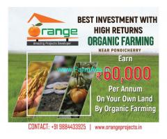 Organic Farm Land for Sale on Highway,NH66,Pondicherry Tindivanam