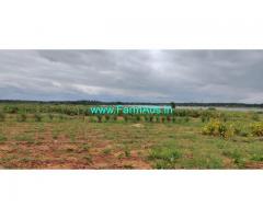 8 Acres Agricultural land Lake attached for sale at Hiriyur.
