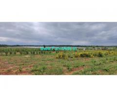 8 Acres Agricultural land Lake attached for sale at Hiriyur.