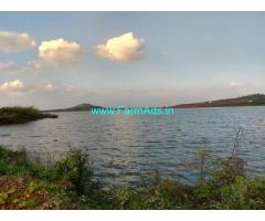 7 Acres Develeped Lake attached farm land for sale at Hiriyur