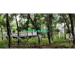 40 Cents Rubber Farm Land with House for Sale near Thrissur