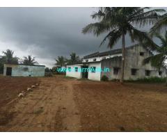 1 Acre Land with rice and ragi mill for sale in Hassan