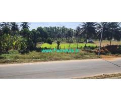 2 acres 20guntas  land for sale on Bangalore Hassan National Highway