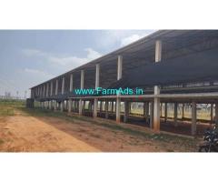 4 acre 15 gunta land Chicken Egg High tech Farm Sale near Malur