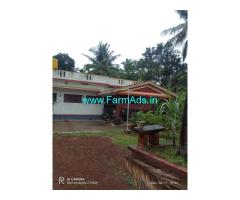 3.84 acre agricultural land with new house for sale at Kodyadka
