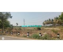 Main road attached 3.35 Acres Farm land for Sale at Gollahali
