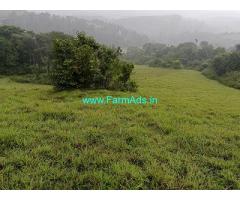 3.5 acres of good Scenic view grass Land for sale near Sakleshpur