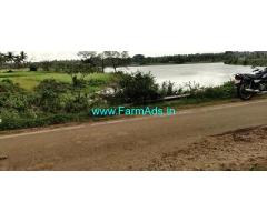 55 Guntas Land Attached to Lake for Sale at Marballi Village