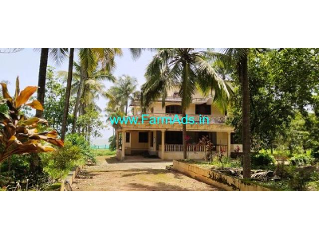 Open beach 1.30 Acre Land with Farm house for Sale near Someshwar