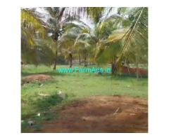 6 acre lake front coconut farm for sale near Maddur