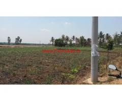 1 and 1/2 Acre Canal touch land 25 kms Mysore city