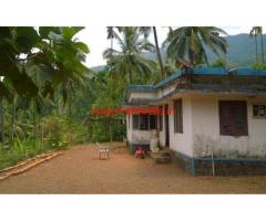 5.5 Acre River Side Farm land with House for sale near Alakode