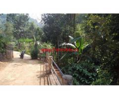 One acre land with house for sale near Soojippara water falls, Wayanad