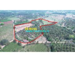10 Acres Red Soil Land with plenty of water