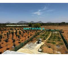 10 Guntas Farm House for Sale with Nandhi Hills view