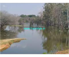 3 Acre 11 gunta Lake attached land sale near Malavalli
